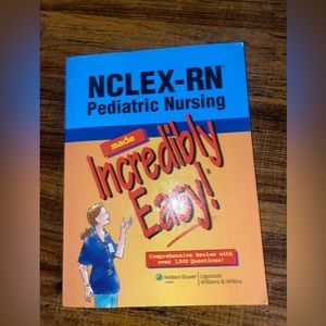 NCLEX-RN pediatric nursing made Incredibly easy! Like new!
